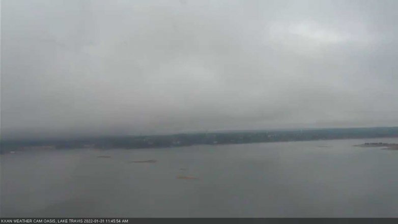 Lake Travis webcam, January 31, 2022 11:45 AM CT