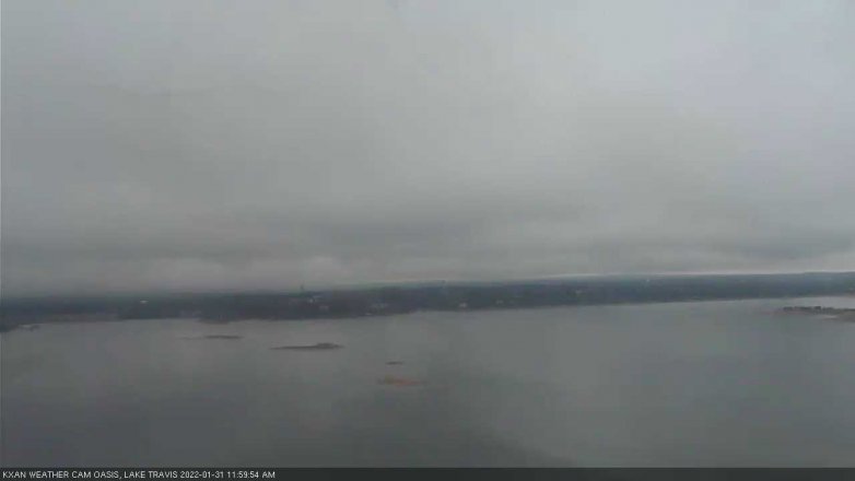 Lake Travis webcam, January 31, 2022 12:00 PM CT