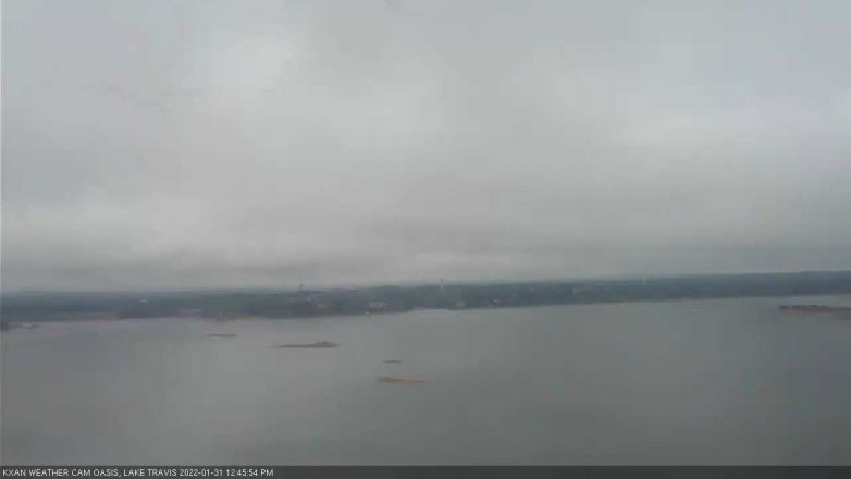 Lake Travis webcam, January 31, 2022 12:45 PM CT