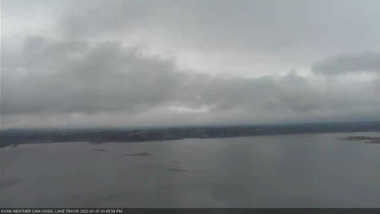 Lake Travis webcam, January 31, 2022 1:45 PM CT