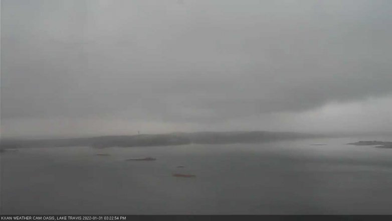 Lake Travis webcam, January 31, 2022 3:25 PM CT