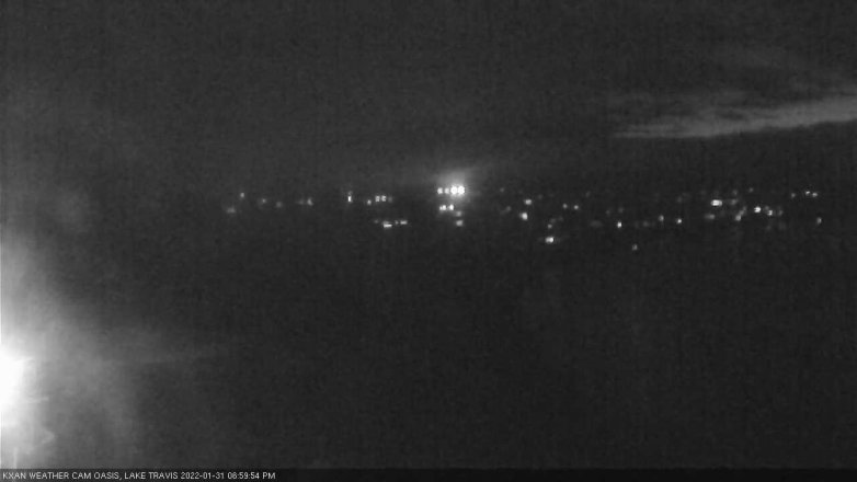 Lake Travis webcam, January 31, 2022 7:00 PM CT