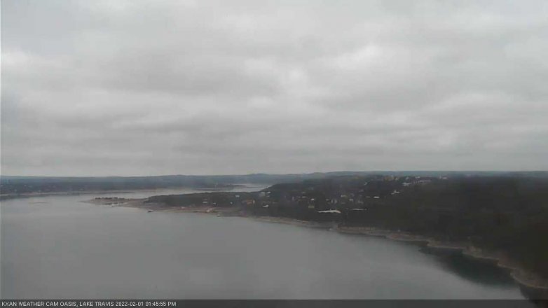 Lake Travis webcam, February 1, 2022 1:45 PM CT