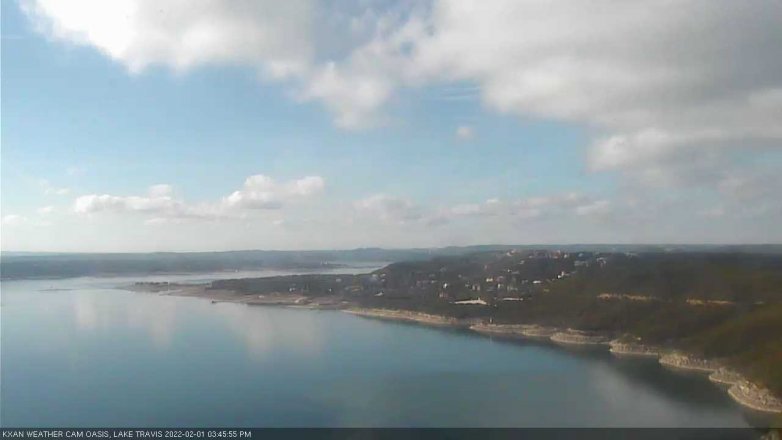 Lake Travis webcam, February 1, 2022 3:45 PM CT