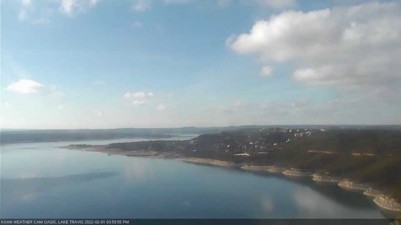 Lake Travis webcam, February 1, 2022 4:00 PM CT