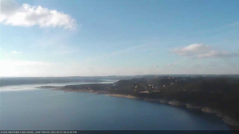Lake Travis webcam, February 1, 2022 4:25 PM CT
