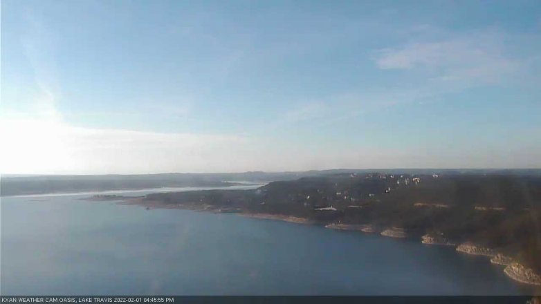 Lake Travis webcam, February 1, 2022 4:45 PM CT