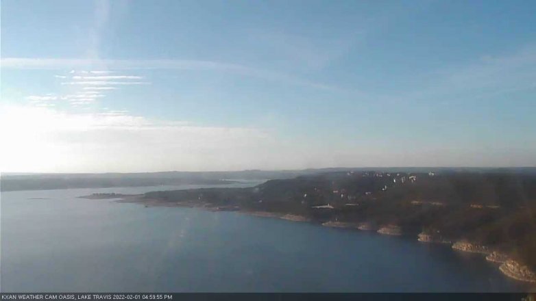Lake Travis webcam, February 1, 2022 5:00 PM CT
