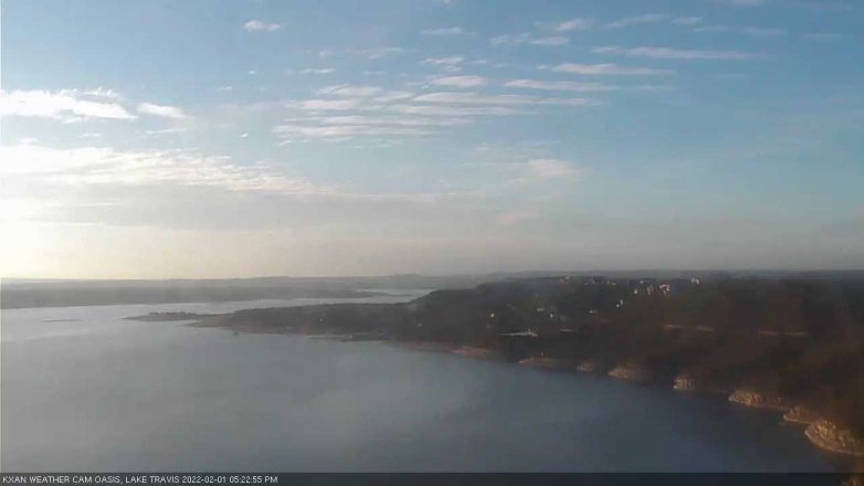 Lake Travis webcam, February 1, 2022 5:25 PM CT