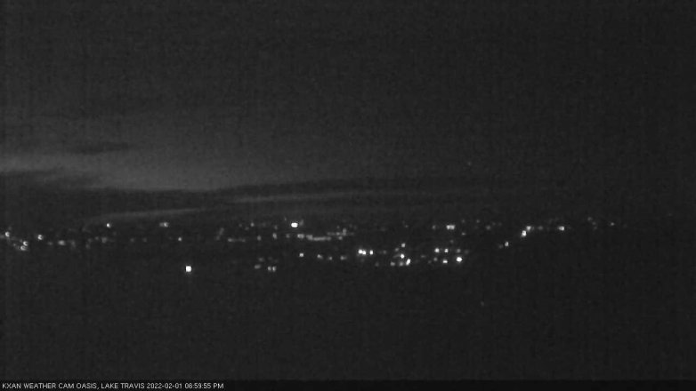 Lake Travis webcam, February 1, 2022 7:00 PM CT
