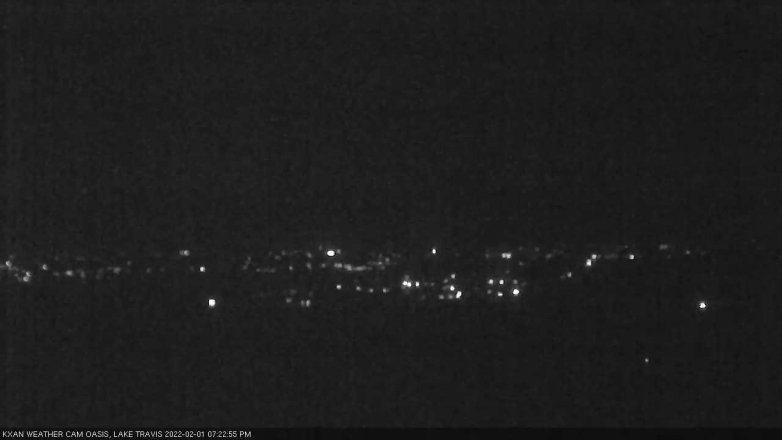Lake Travis webcam, February 1, 2022 7:25 PM CT