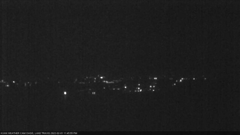 Lake Travis webcam, February 1, 2022 11:45 PM CT