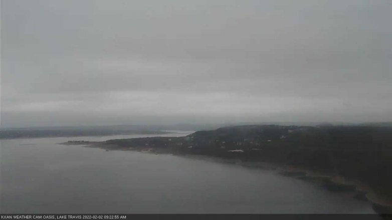 Lake Travis webcam, February 2, 2022 9:25 AM CT