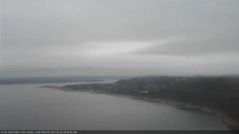 Lake Travis webcam, February 2, 2022 9:45 AM CT