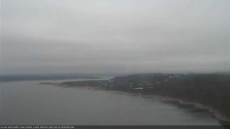 Lake Travis webcam, February 2, 2022 10:00 AM CT