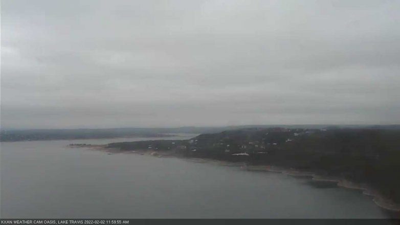 Lake Travis webcam, February 2, 2022 12:00 PM CT