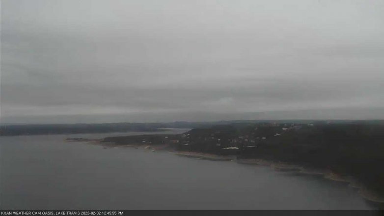 Lake Travis webcam, February 2, 2022 12:45 PM CT