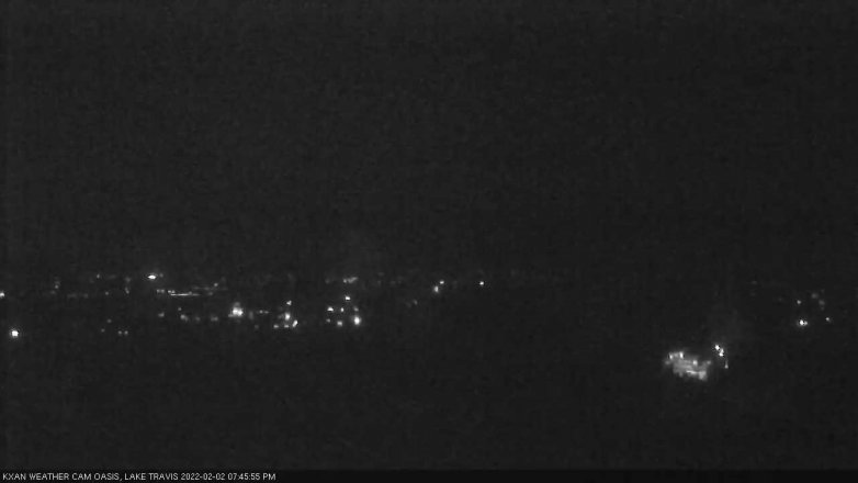Lake Travis webcam, February 2, 2022 7:45 PM CT