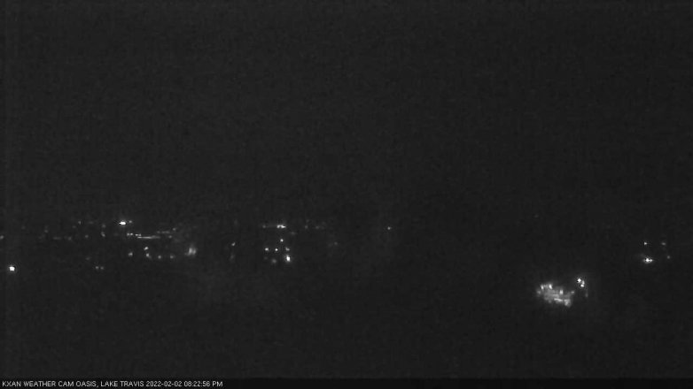 Lake Travis webcam, February 2, 2022 8:25 PM CT