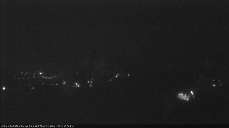 Lake Travis webcam, February 2, 2022 11:45 PM CT