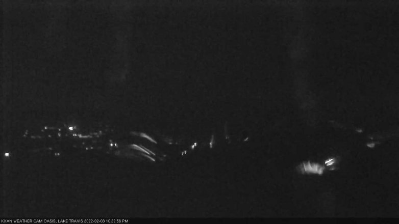 Lake Travis webcam, February 3, 2022 10:25 PM CT