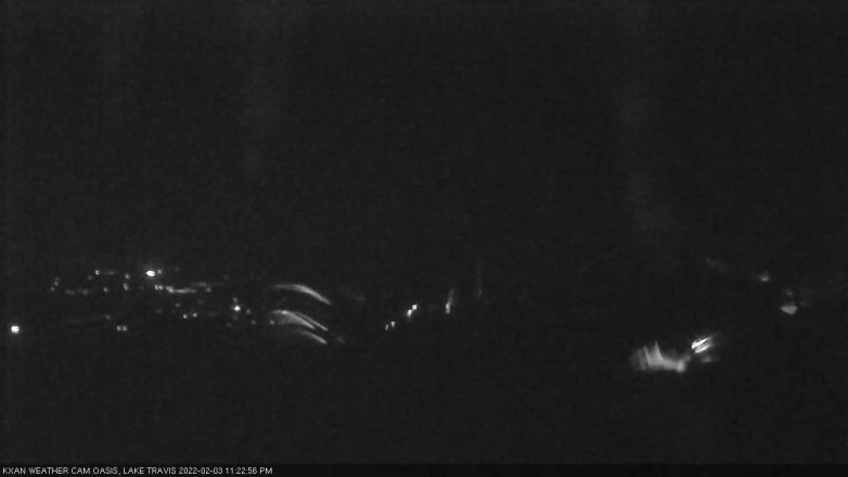 Lake Travis webcam, February 3, 2022 11:25 PM CT