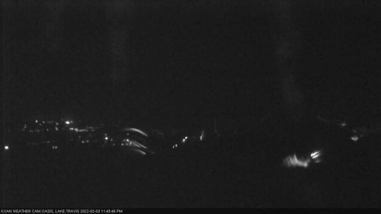 Lake Travis webcam, February 3, 2022 11:45 PM CT