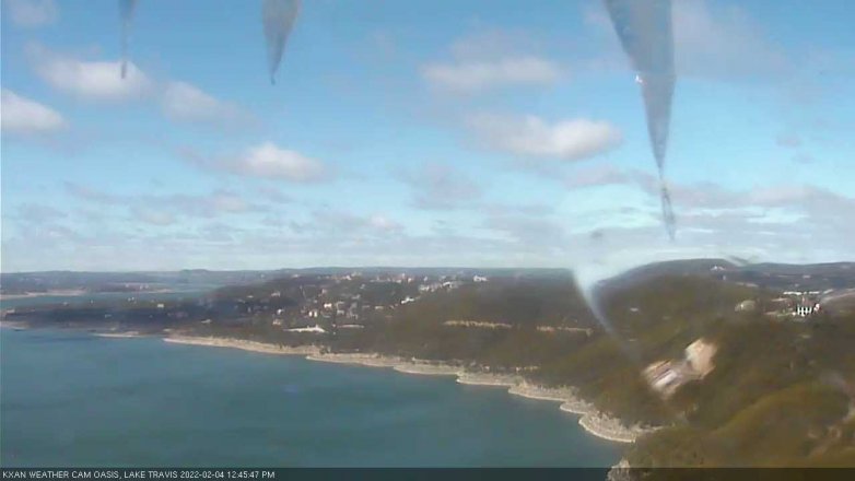 Lake Travis webcam, February 4, 2022 12:45 PM CT