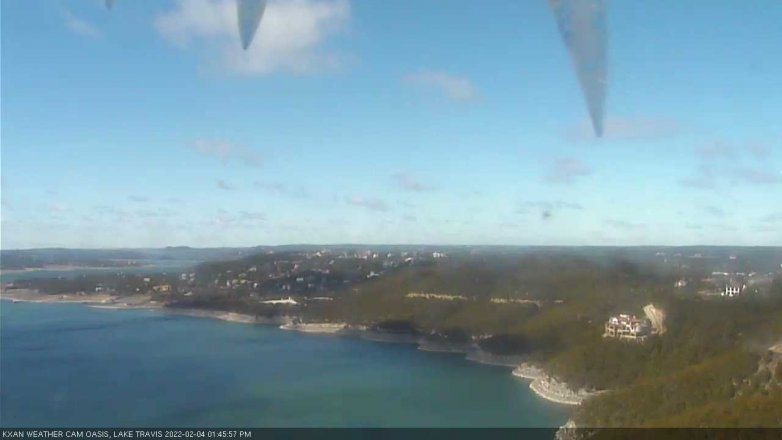 Lake Travis webcam, February 4, 2022 1:45 PM CT