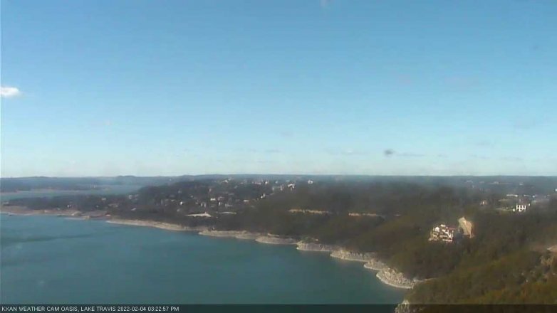 Lake Travis webcam, February 4, 2022 3:25 PM CT
