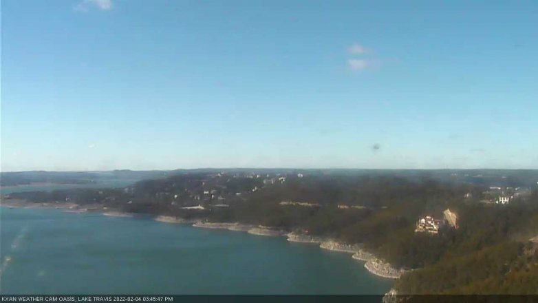 Lake Travis webcam, February 4, 2022 3:45 PM CT