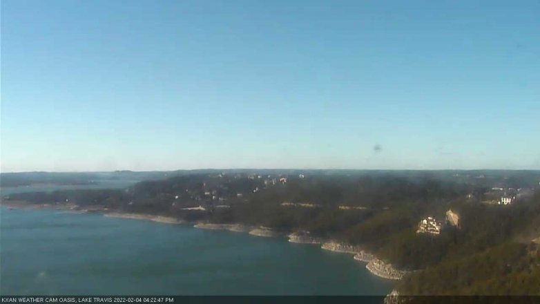 Lake Travis webcam, February 4, 2022 4:25 PM CT