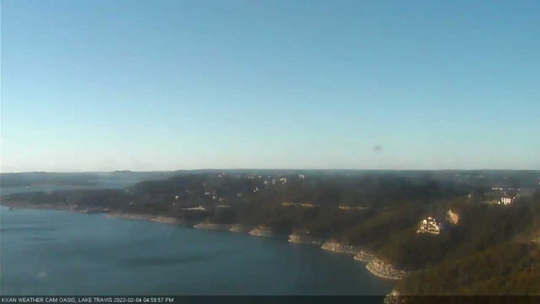 Lake Travis webcam, February 4, 2022 5:00 PM CT