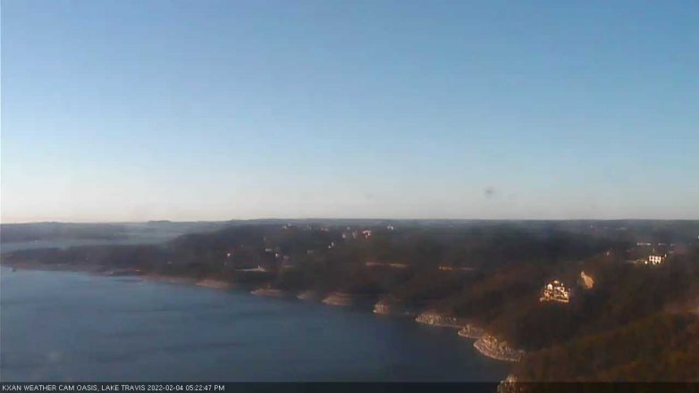 Lake Travis webcam, February 4, 2022 5:25 PM CT