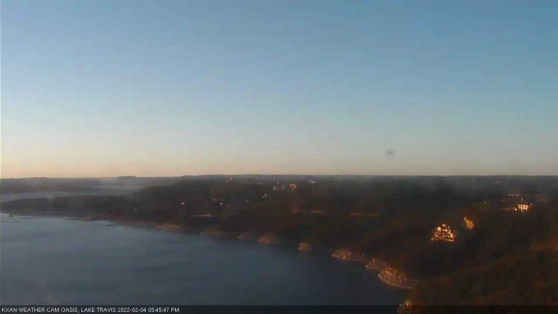 Lake Travis webcam, February 4, 2022 5:45 PM CT