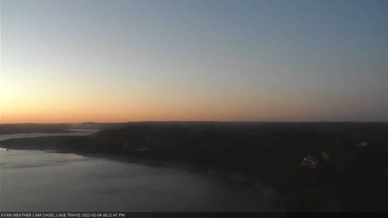 Lake Travis webcam, February 4, 2022 6:25 PM CT