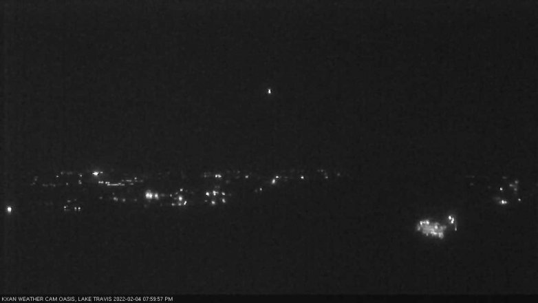 Lake Travis webcam, February 4, 2022 8:00 PM CT