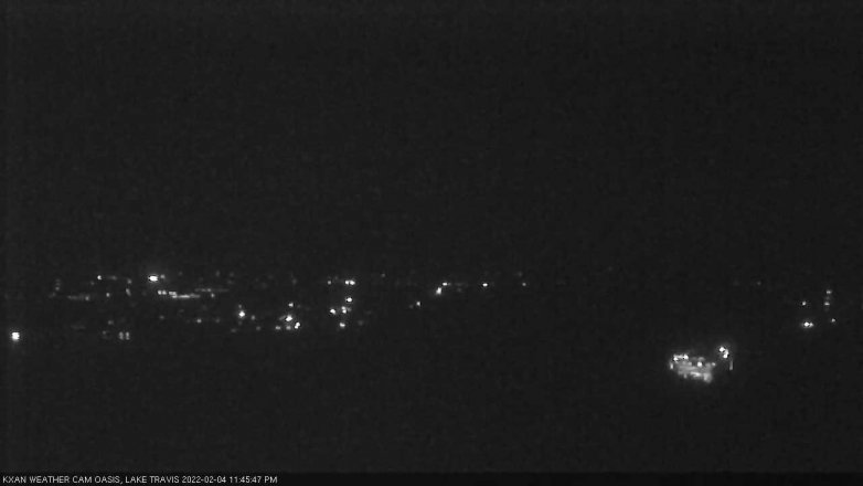Lake Travis webcam, February 4, 2022 11:45 PM CT