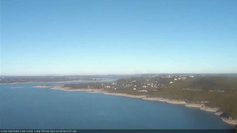 Lake Travis webcam, February 5, 2022 9:25 AM CT