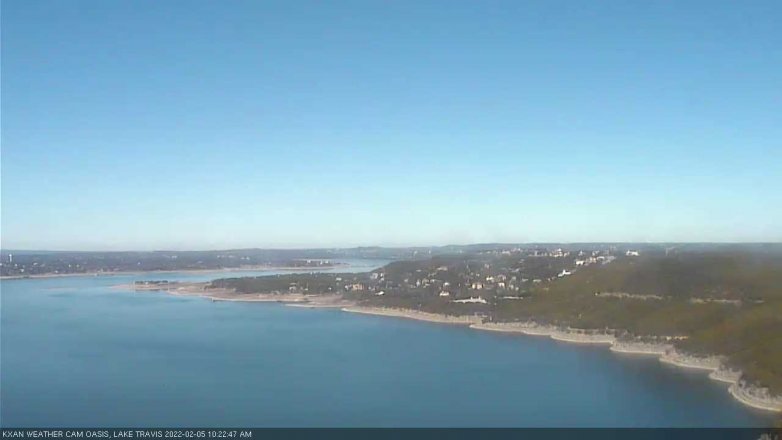 Lake Travis webcam, February 5, 2022 10:25 AM CT