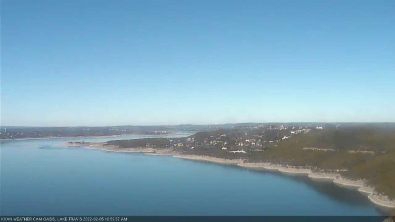 Lake Travis webcam, February 5, 2022 11:00 AM CT