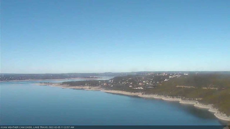 Lake Travis webcam, February 5, 2022 11:25 AM CT