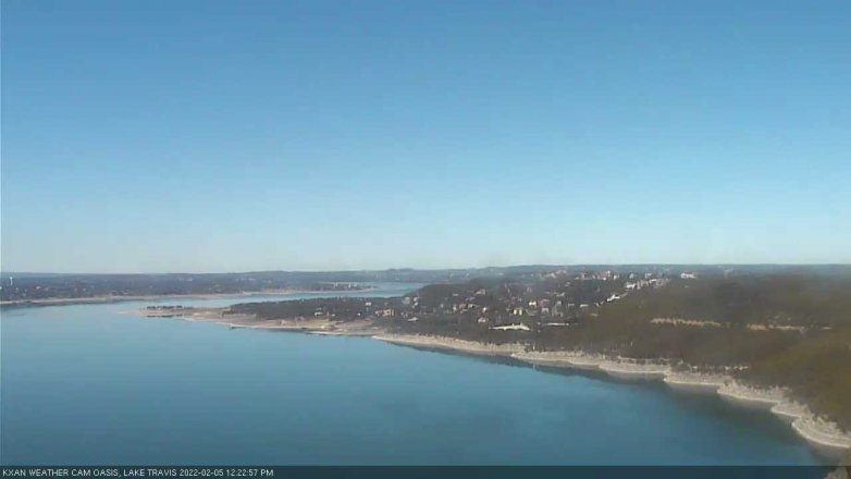 Lake Travis webcam, February 5, 2022 12:25 PM CT