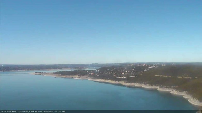Lake Travis webcam, February 5, 2022 12:45 PM CT