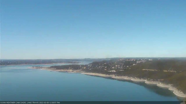 Lake Travis webcam, February 5, 2022 1:00 PM CT