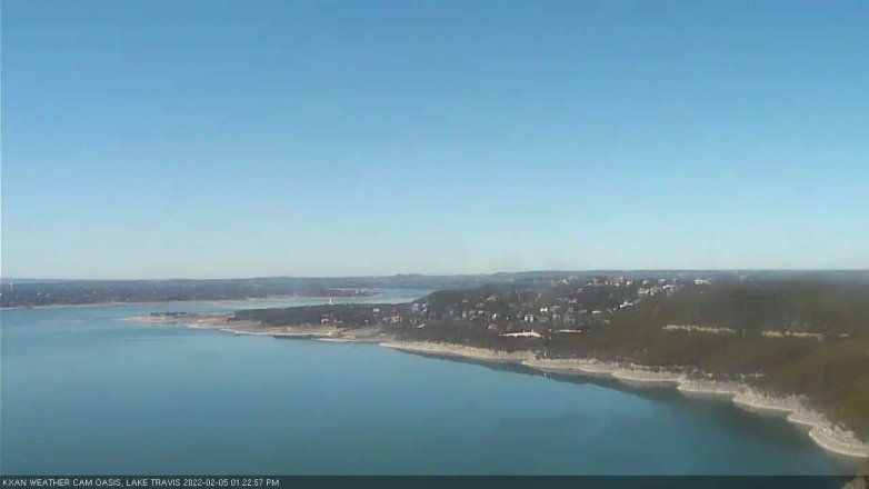 Lake Travis webcam, February 5, 2022 1:25 PM CT