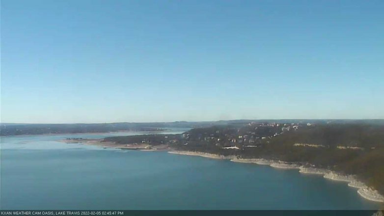 Lake Travis webcam, February 5, 2022 2:45 PM CT