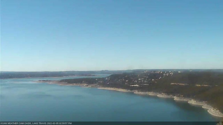 Lake Travis webcam, February 5, 2022 3:00 PM CT