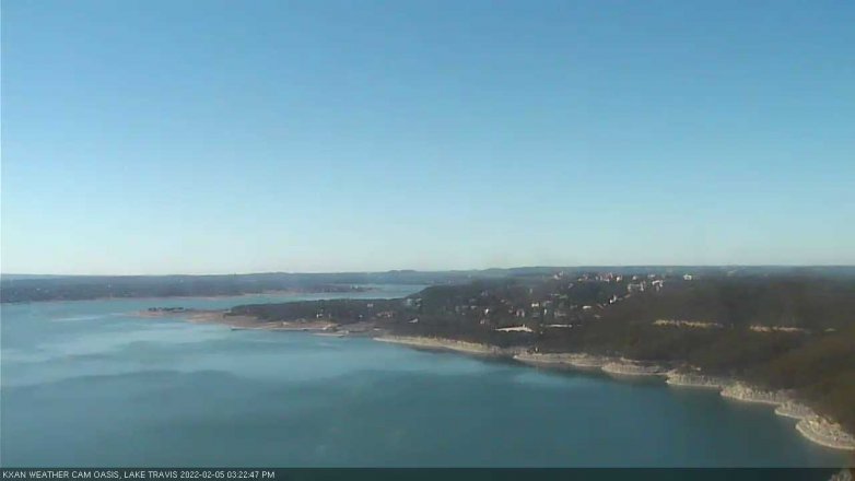 Lake Travis webcam, February 5, 2022 3:25 PM CT