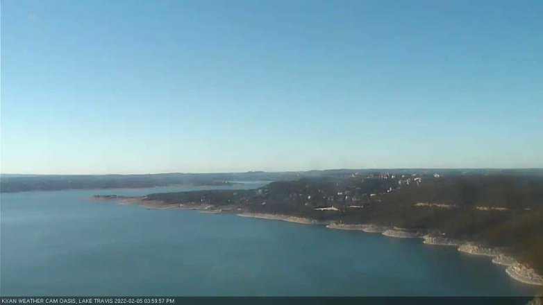 Lake Travis webcam, February 5, 2022 4:00 PM CT